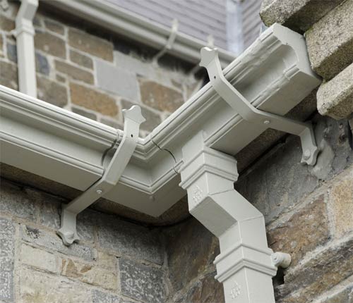 Cast Iron Painted Gutters